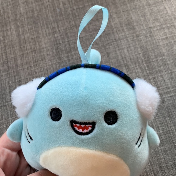 Squishmallow Shark Plush Ornament - Picture 3 of 3